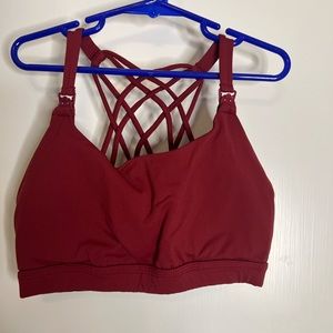 Sweat + milk nursing bra